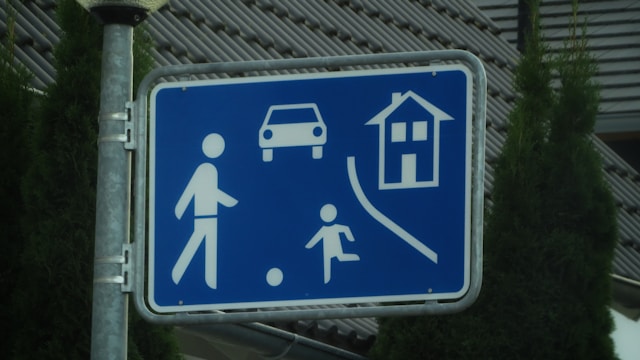 blauw verkeersbord regels