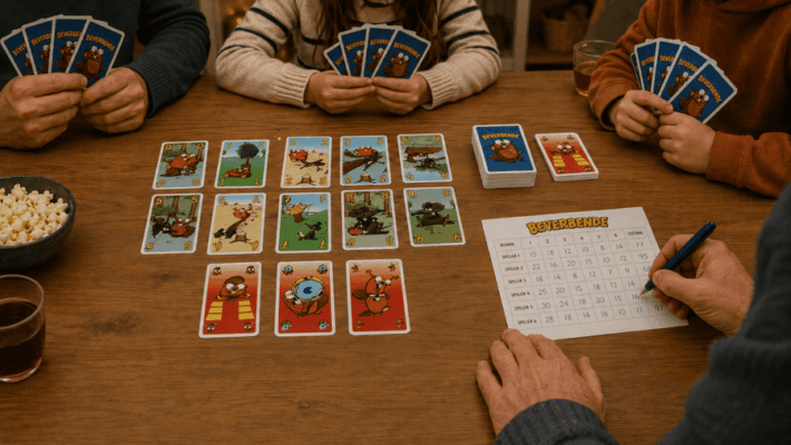 beverbende spel met alle kaarten