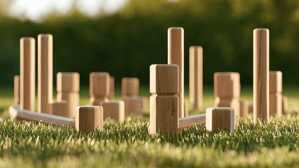 kubb houten blokken